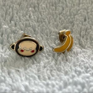 🌟3 for $15🌟Monkey Banana Stud Earrings